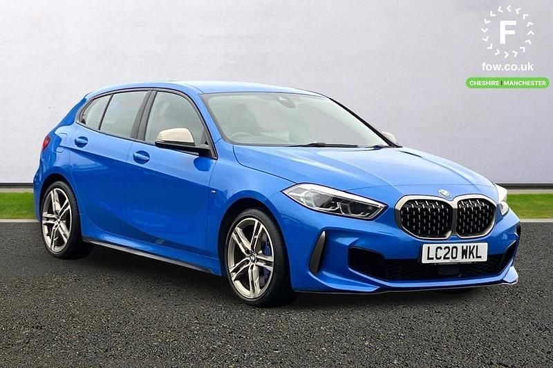 Used BMW M135 Comfort Edition 306 HP (225 kW) 2020 Blue Hatchback