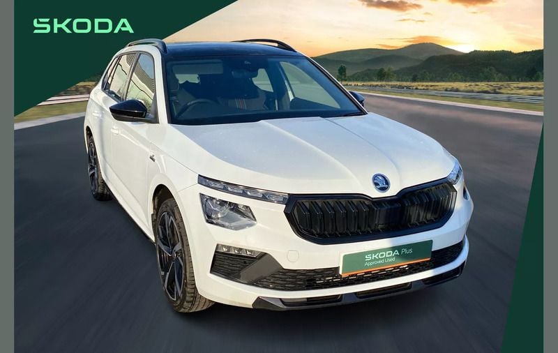 White Used 2024 Skoda Kamiq Monte Carlo SUV | £21,599 (Fair price) - Image 1/3
