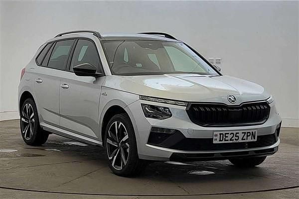 Brilliant silver metallic Used 2025 Skoda Kamiq Monte Carlo SUV | £22,250 (A bit pricey) - Image 1/4