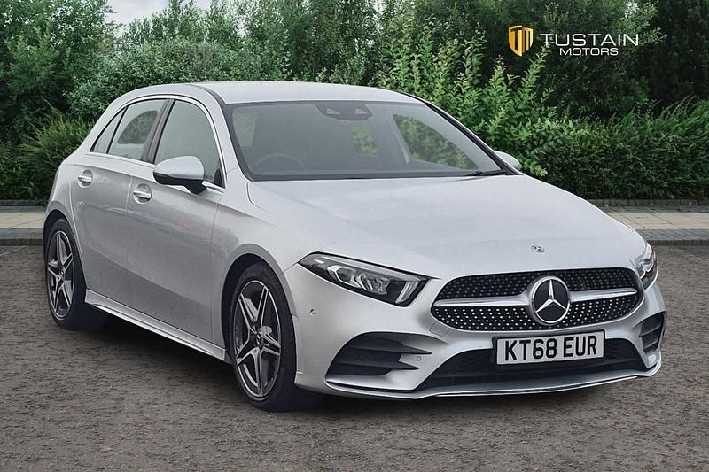 Used Mercedes A200 AMG Line Premium 163 HP (119 kW) 2019 Silver Hatchback