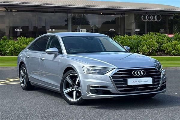 Silver Used 2018 Audi A8 Advanced Sedan | £24,120 (Good price) - Image 1/4