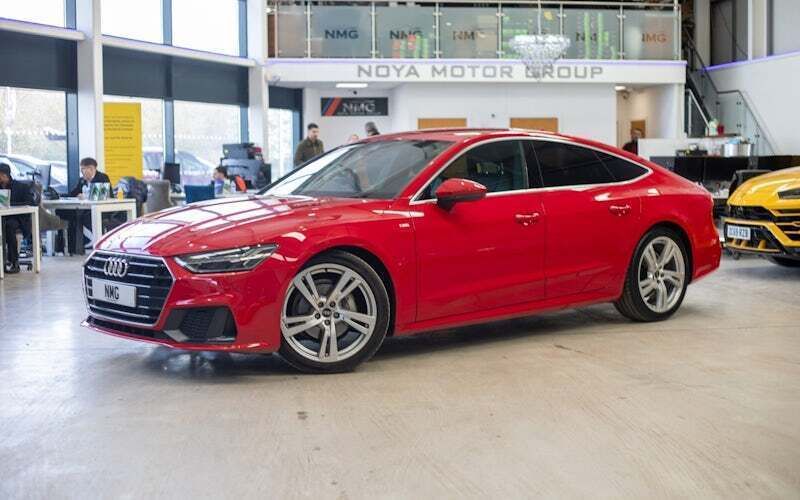 Red Used 2021 Audi A7 Sportback S-Line Hatchback | £27,890 (Fair price) - Image 1/4
