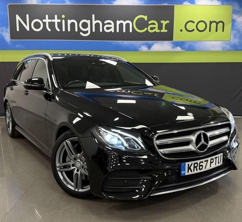 Black Used 2017 Mercedes E220 AMG line Estate | £19,295 (Good price) - Image 1/4