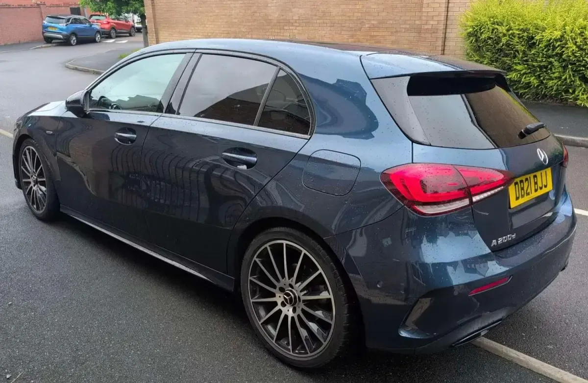 Used Mercedes A200 Exclusive 150 HP (110 kW) 2020 Blue Hatchback