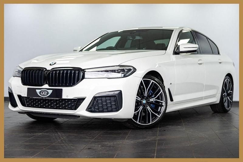 White Used 2021 BMW 520 M Sport Sedan | £25,490 (Fair price) - Image 1/4