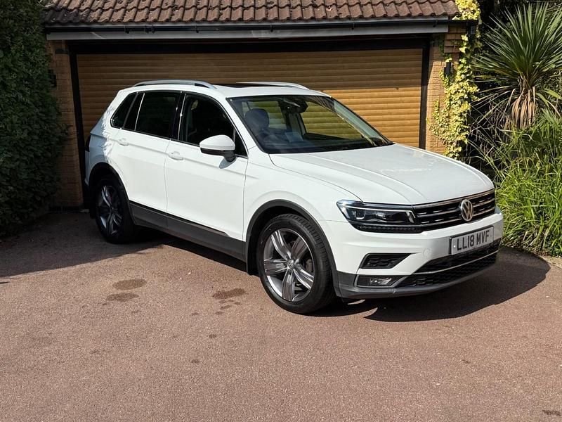 White Used 2018 VW Tiguan SEL SUV | £15,495 (Good price) - Image 1/4