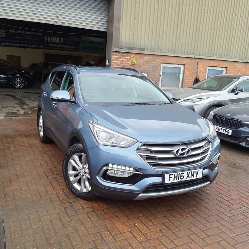 Blue Used 2016 Hyundai Santa Fe Premium SUV | £9,995 (Good price) - Image 1/4