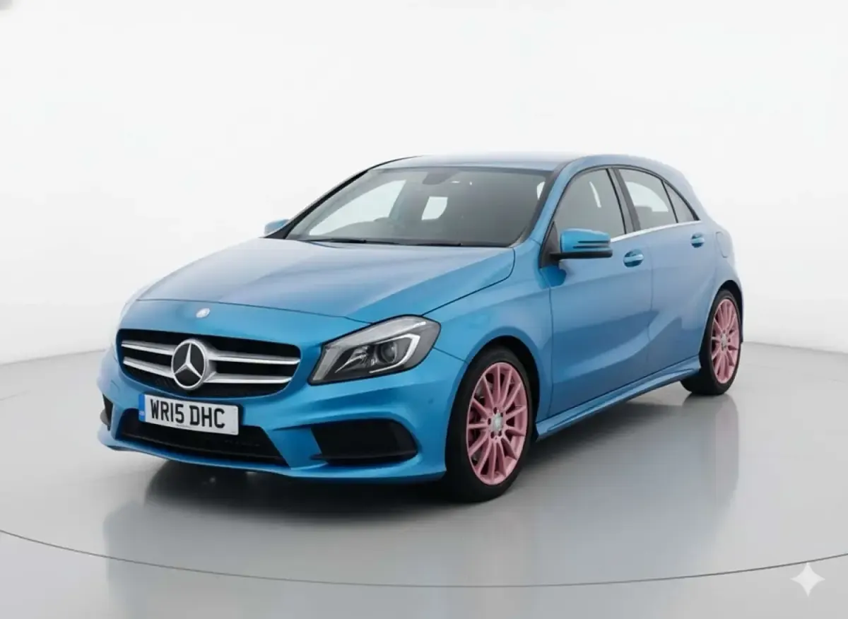 Used Mercedes A200 AMG 2015 Blue Hatchback