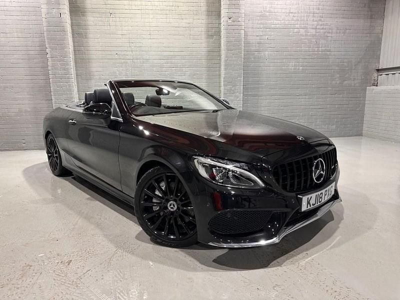 Used Mercedes C300 AMG Line Premium Plus 2018 Black Cabriolet
