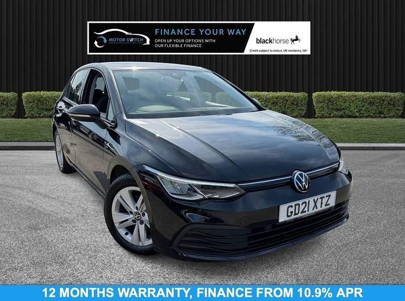 Black Used 2021 VW Golf VIII S Hatchback | £12,895 (Fair price) - Image 1/3