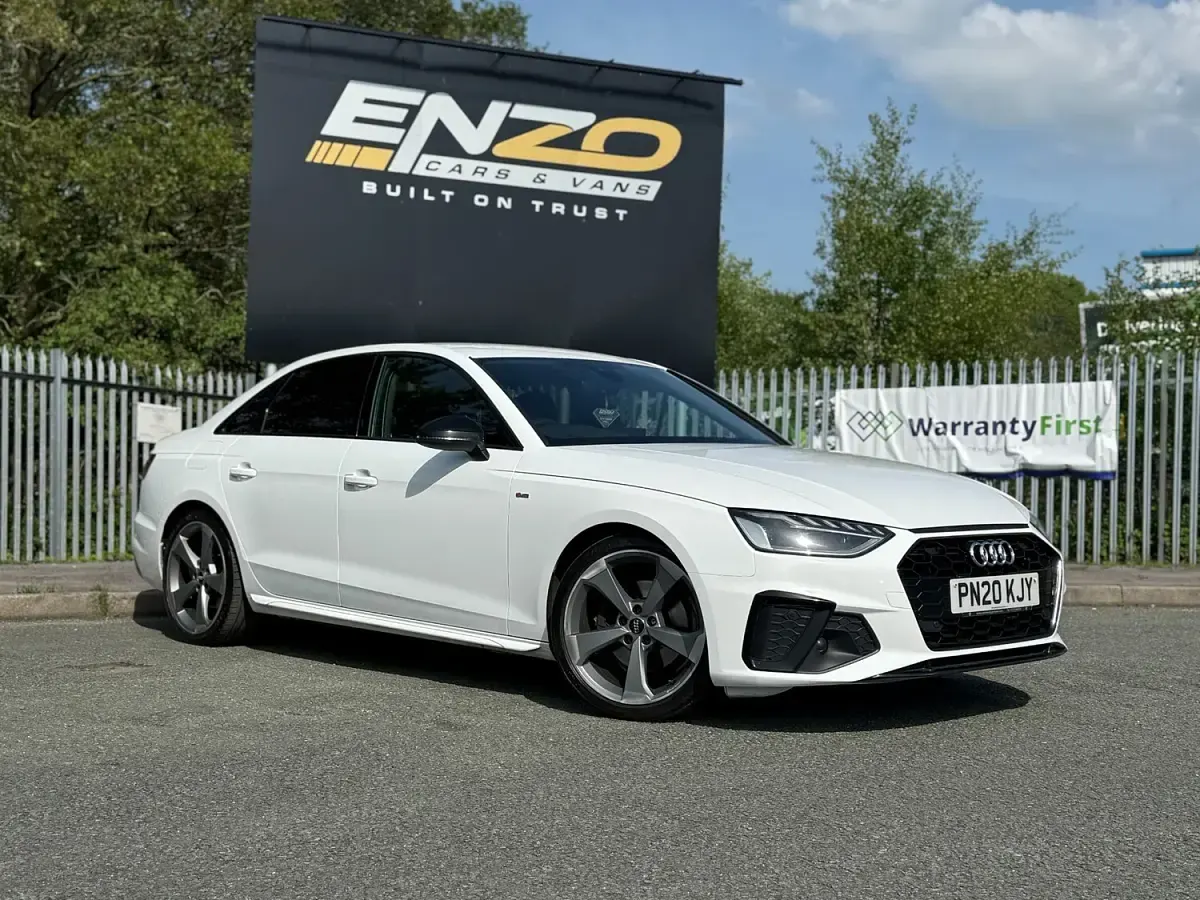 Used Audi A4 Black Edition 150 HP (110 kW) 2020 White Sedan