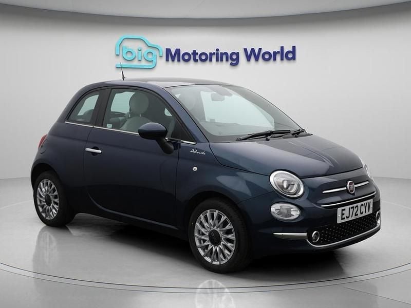 Blue Used 2022 Fiat 500 Dolcevita Hatchback | £8,700 (Fair price) - Image 1/4