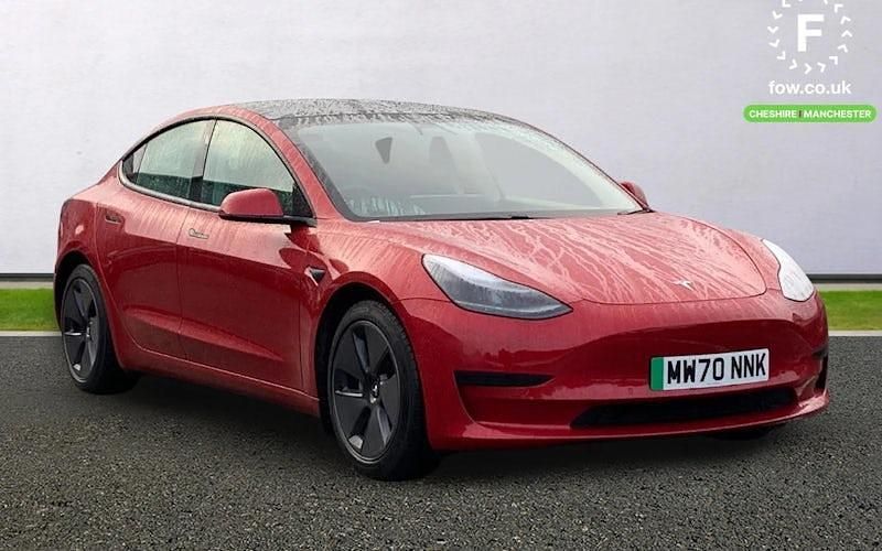 Red Used 2020 Tesla Model 3 Standard Range Sedan | £15,899 (Fair price) - Image 1/4