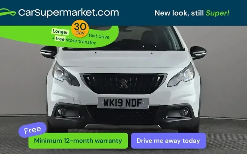 Begagnad Peugeot 2008 GT-line 131 HK (96 kW) 2019 Vit SUV