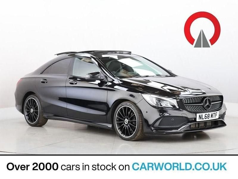 Black Used 2018 Mercedes CLA200 AMG line Coupe | £16,990 (Fair price) - Image 1/4