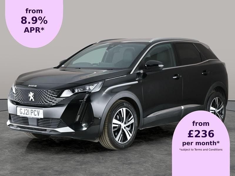 Black Used 2021 Peugeot 3008 GTi Hatchback | £17,063 (Good price) - Image 1/1