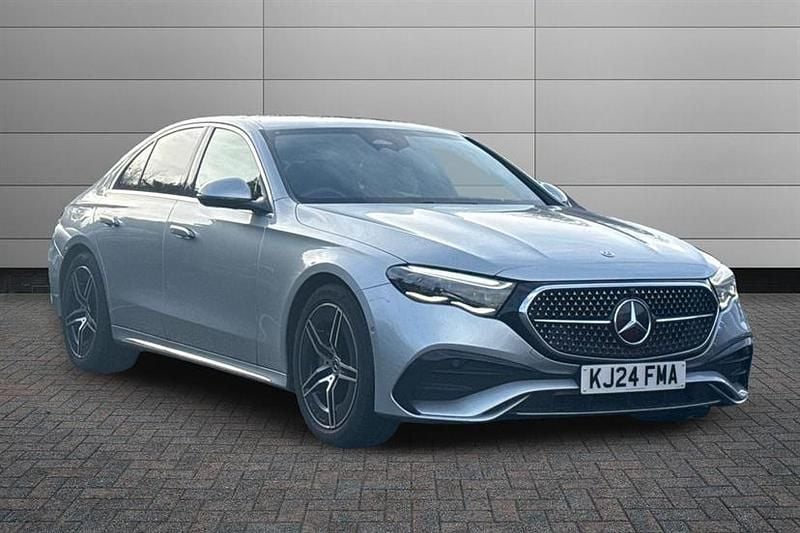 High tech silver Used 2024 Mercedes E220 AMG Line Premium Sedan | £40,495 (Fair price) - Image 1/4