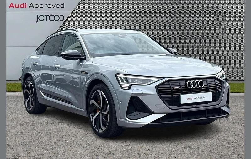 Silver Used 2022 Audi e-tron Sportback Black Edition SUV | £35,000 - Image 1/4