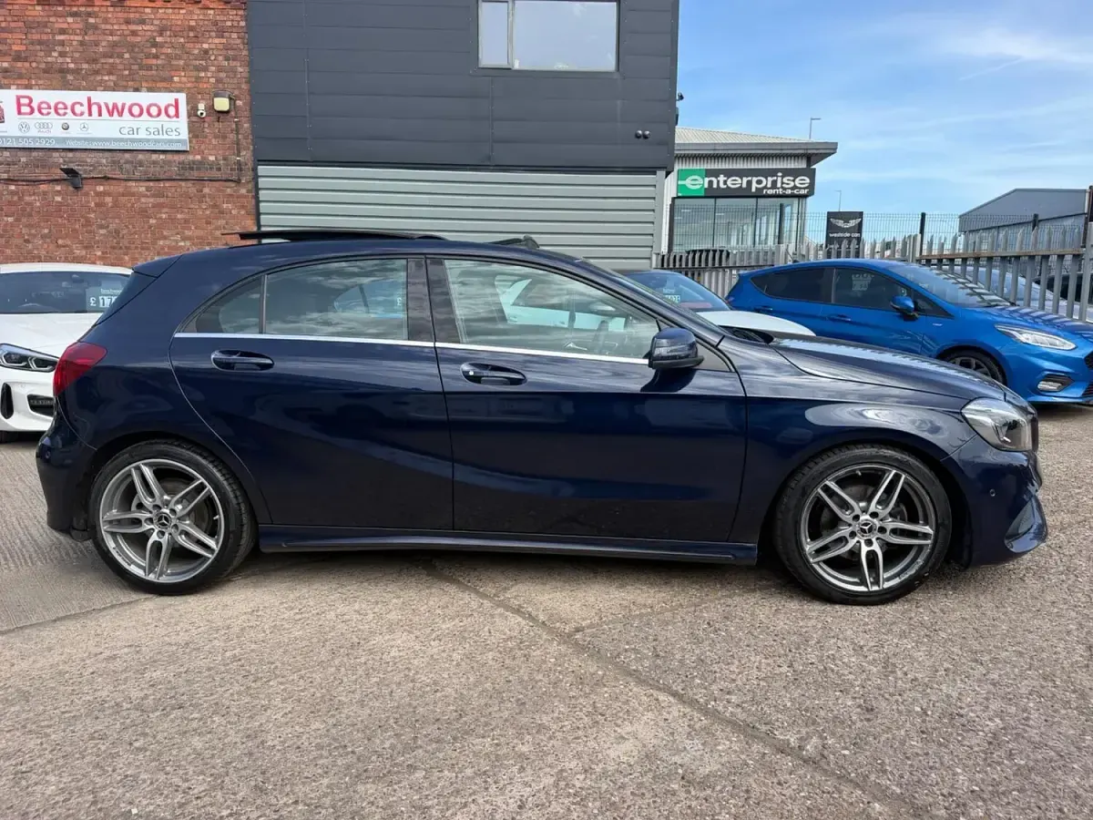 Used Mercedes A200 AMG line 2017 Blue Hatchback