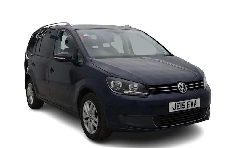 Used VW Touran SE 105 HP (77 kW) 2015 Blue MPV