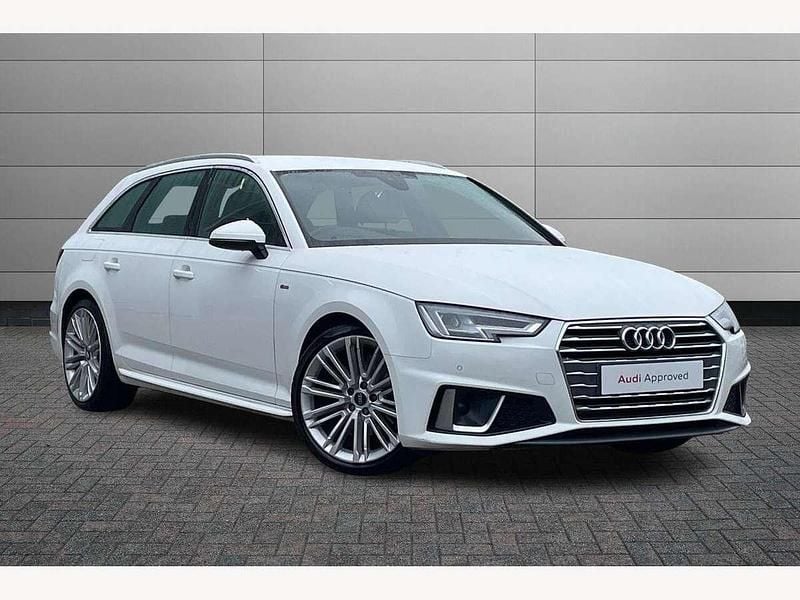White Used 2019 Audi A4 S-Line Estate | £17,950 (Fair price) - Image 1/4
