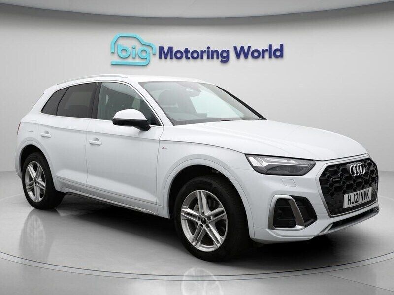 White Used 2021 Audi Q5 S-Line SUV | £28,500 (Good price) - Image 1/4