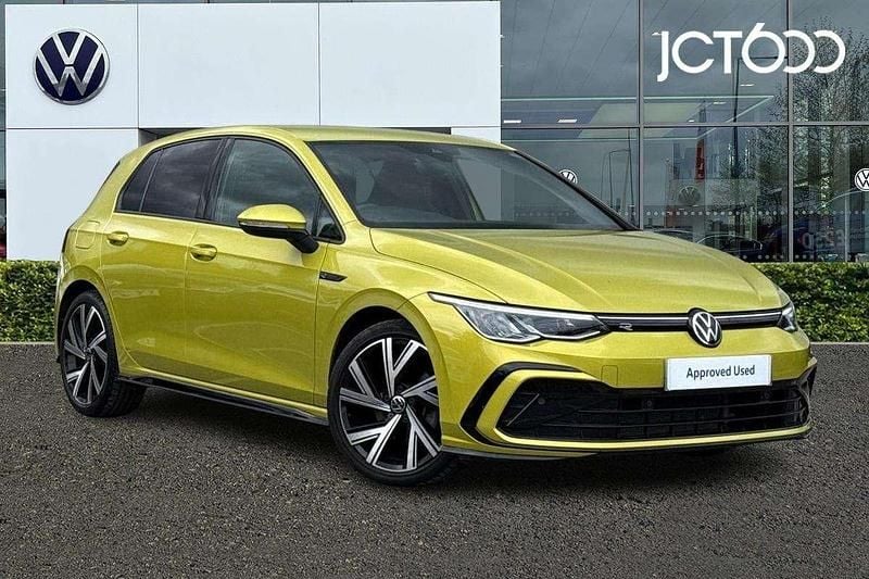 Yellow Used 2023 VW Golf VIII R-line Hatchback | £21,149 (A bit pricey) - Image 1/4