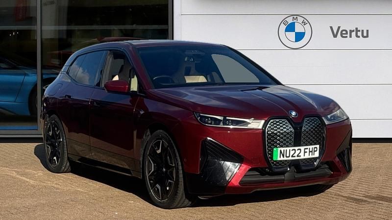 Red Used 2022 BMW iX M Sport SUV | £34,878 (Fair price) - Image 1/3