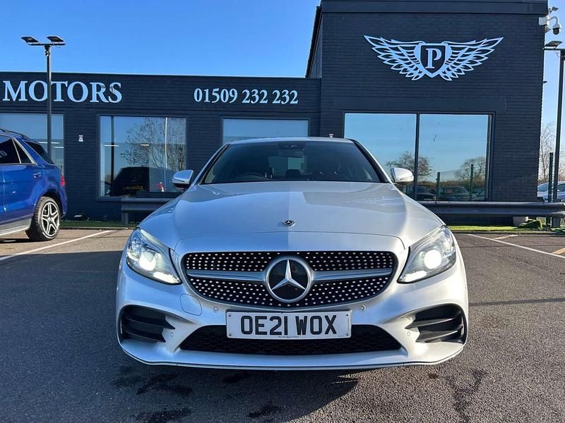 Used Mercedes C300e AMG line 2021 Silver Sedan