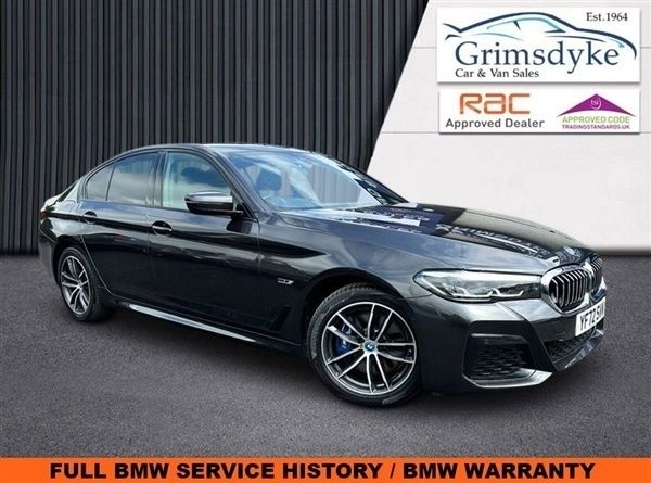 Grey Used 2022 BMW 530e M Sport Sedan | £32,388 (Expensive) - Image 1/3