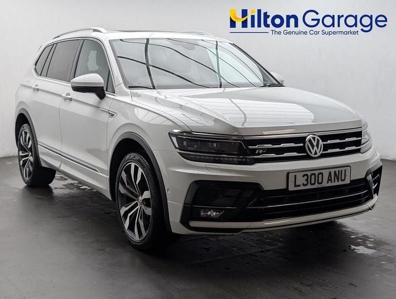 White Used 2020 VW Tiguan Allspace R-line SUV | £21,150 (Good price) - Image 1/4