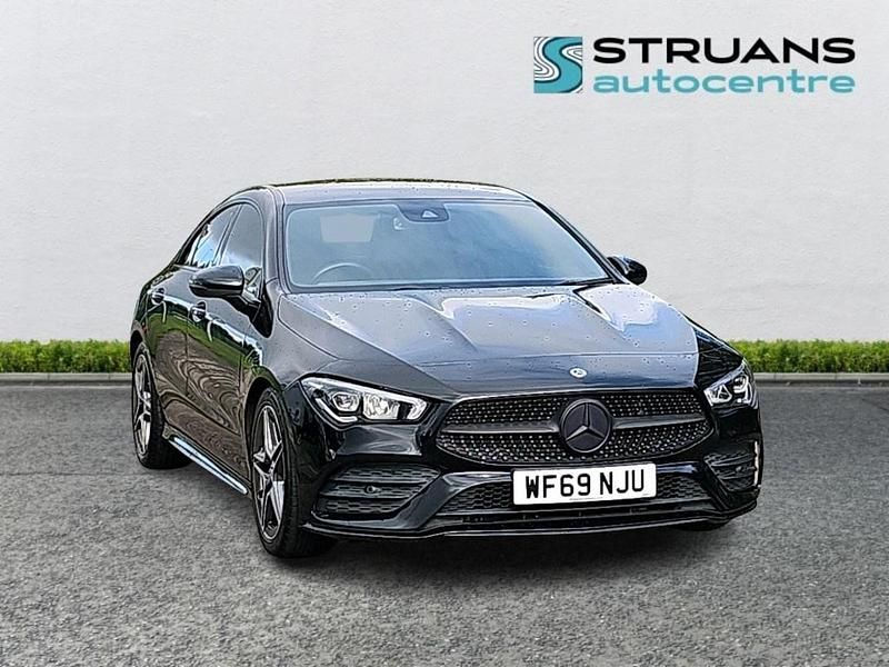 Used Mercedes CLA200 AMG line 163 HP (119 kW) 2019 Black Coupe