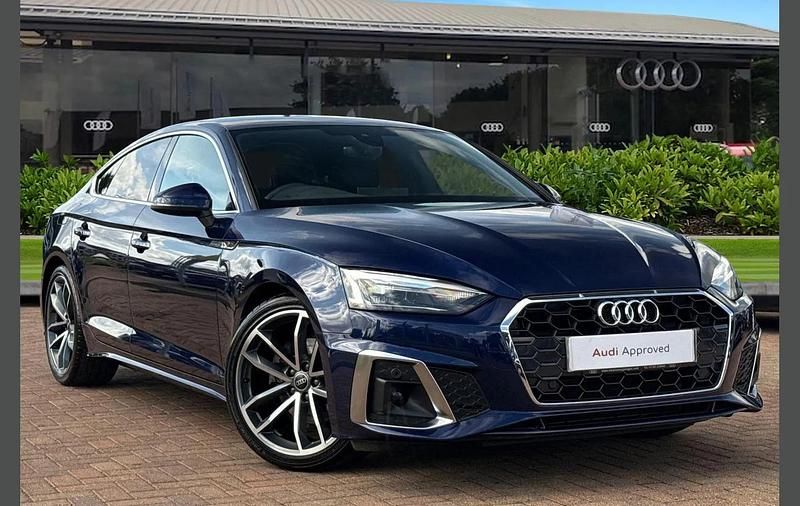Blue Used 2024 Audi A5 Sportback S-Line Hatchback | £32,980 (Fair price) - Image 1/4