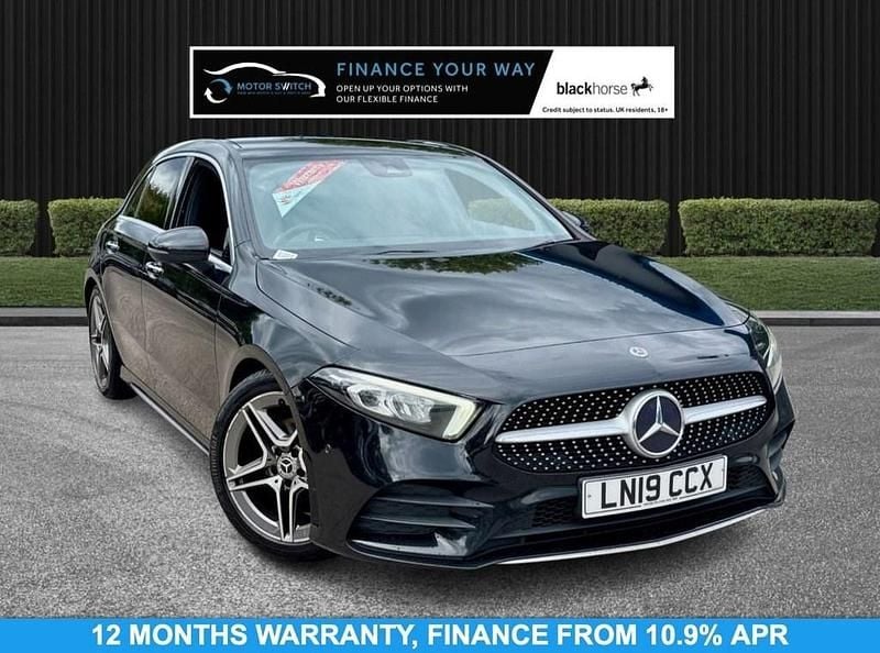 Used Mercedes A200 AMG Line Premium 163 HP (119 kW) 2019 Black Hatchback
