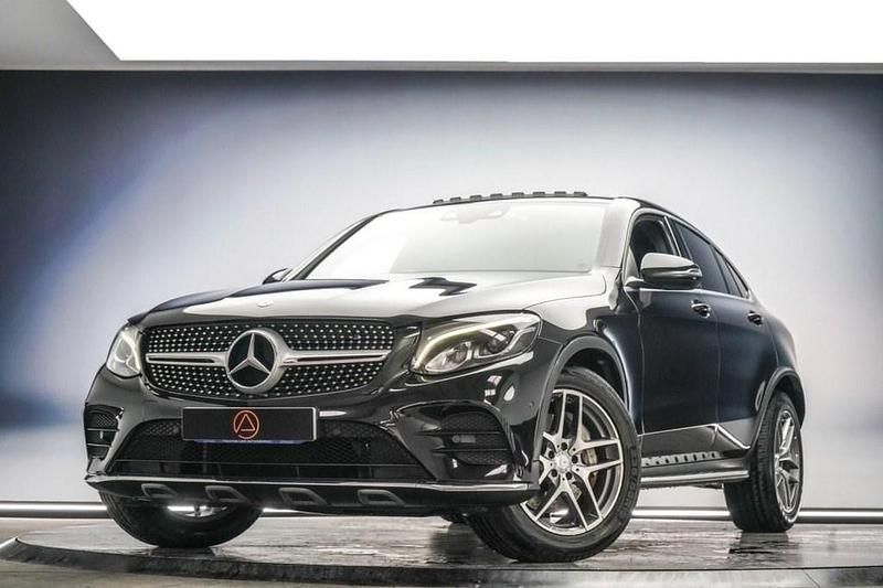 Used Mercedes GLC220 AMG Line Premium 170 HP (125 kW) 2017 Black Coupe