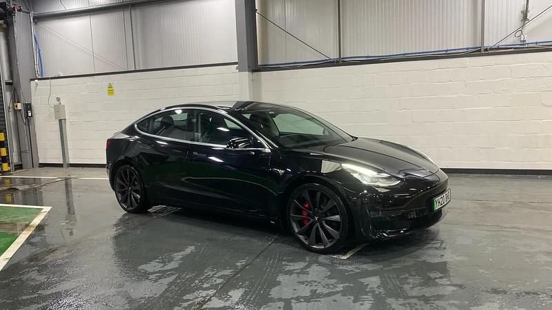 Black Used 2020 Tesla Model 3 Performance Sedan | £18,198 (Good price) - Image 1/3