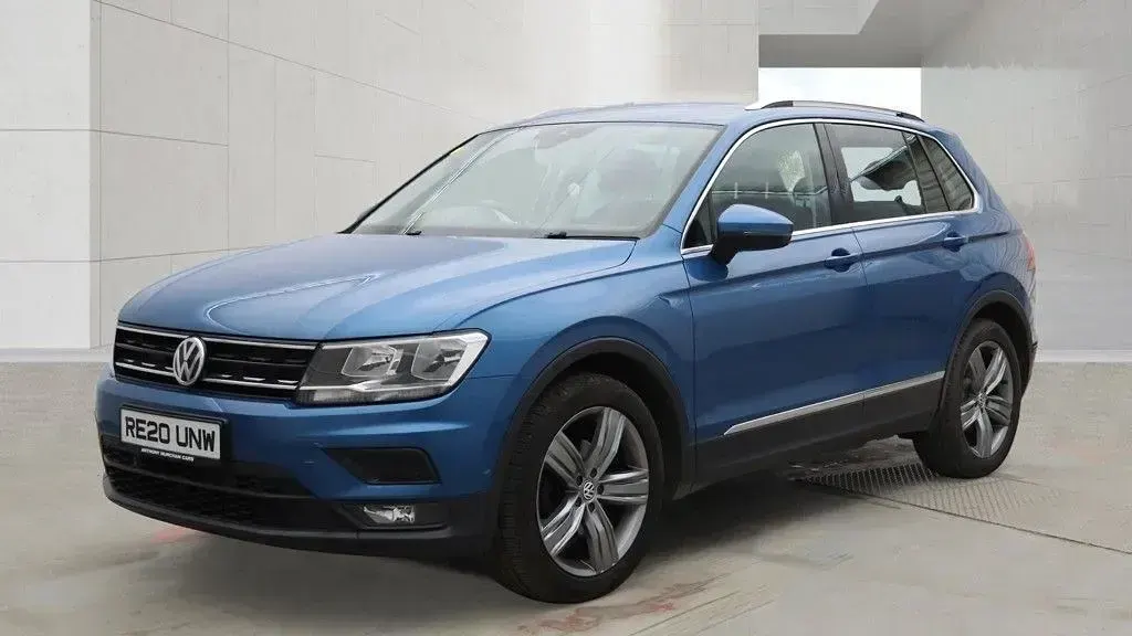 Second-hand VW Tiguan Match 150 CP (110 kW) 2020 Albastru SUV