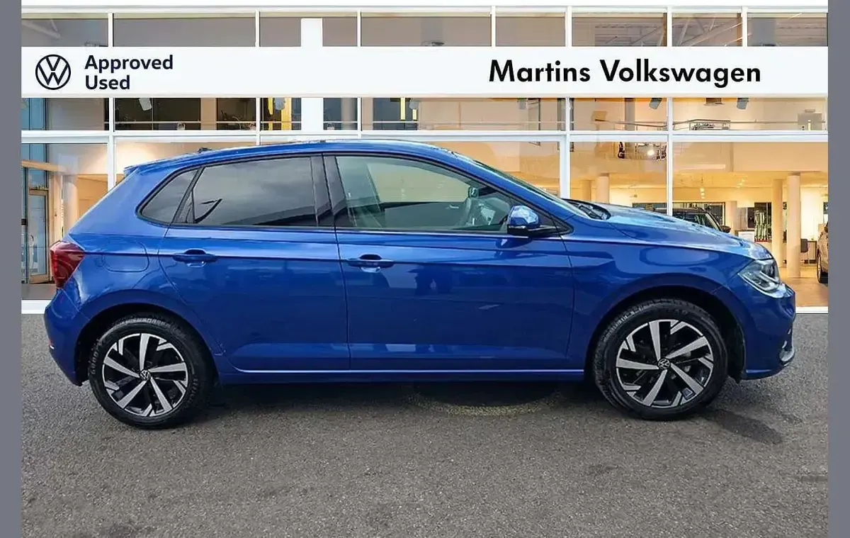 Used VW Polo Match 95 HP (69 kW) 2025 Blue Hatchback