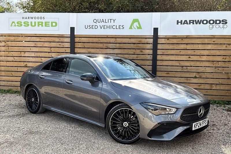 Grey Used 2024 Mercedes CLA200 AMG Line Premium Plus Coupe | £29,990 (Fair price) - Image 1/4
