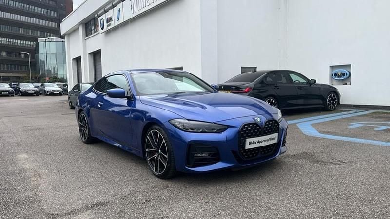 Blue Used 2022 BMW 420 M Sport Coupe | £28,290 (Fair price) - Image 1/4
