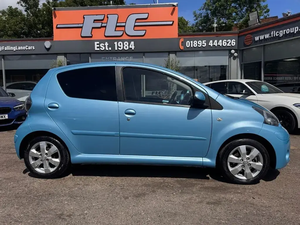 Begagnad Toyota Aygo 68 HK (50 kW) 2014 Blå Halvkombi