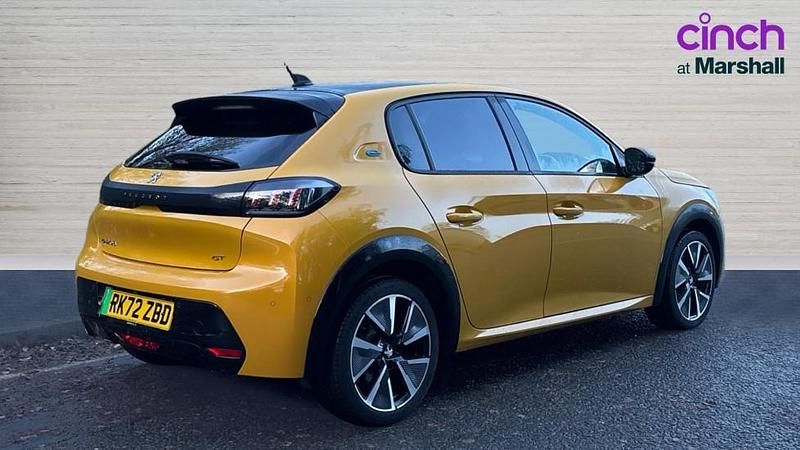 Used Peugeot e-208 GTi 100 kW (136 HP) 2022 Yellow Hatchback