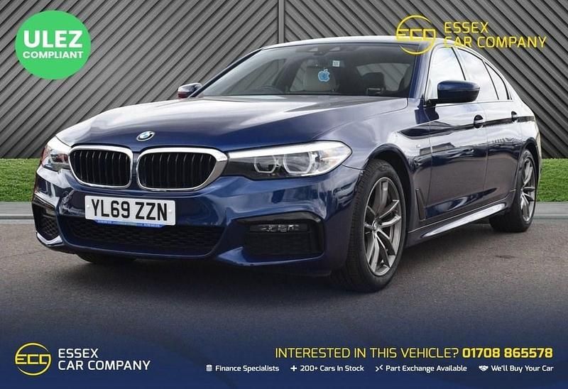 Blue Used 2020 BMW 520 M Sport Sedan | £18,298 (Good price) - Image 1/4