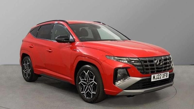 Red Used 2022 Hyundai Tucson N Line SUV | £21,320 (Fair price) - Image 1/4