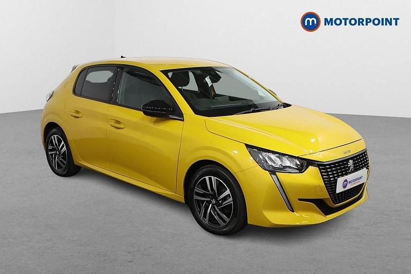 Yellow Used 2022 Peugeot 208 Allure Premium Hatchback | £13,399 (Fair price) - Image 1/4