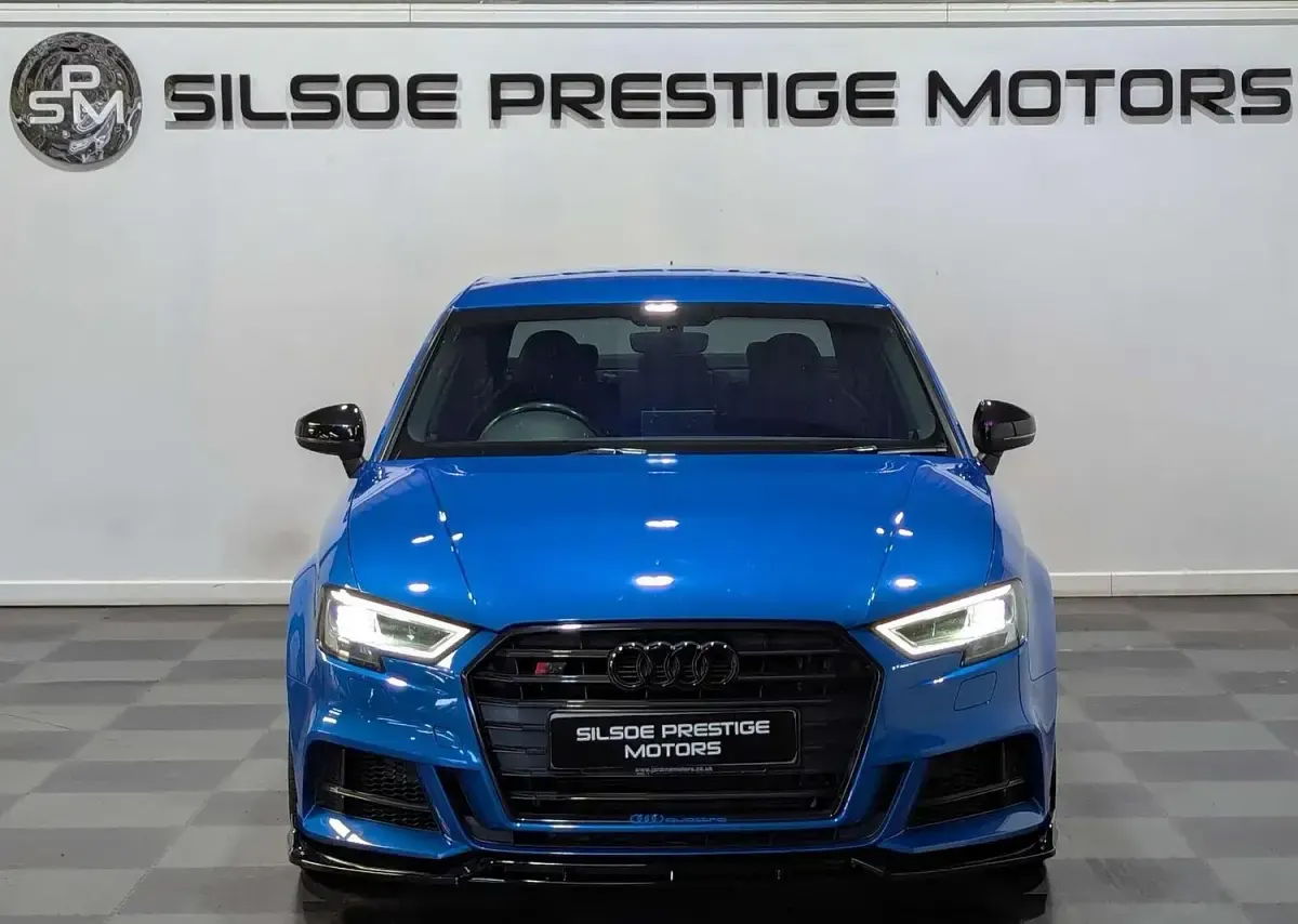 Used Audi A3 Black Edition 2019 Blue Sedan