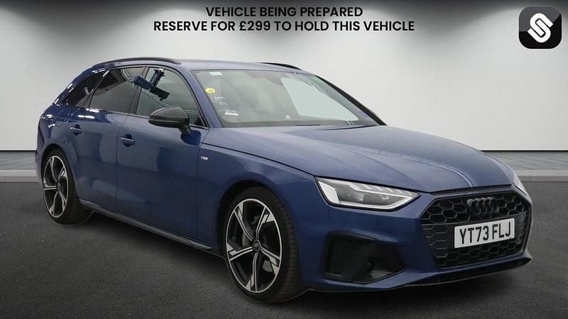 Used Audi A4 Black Edition 204 HP (150 kW) 2023 Ascari blue metallic Estate