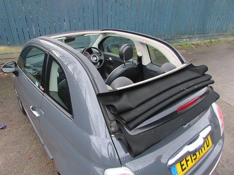 Used Fiat 500C Lounge 69 HP (50 kW) 2015 Grey Cabriolet