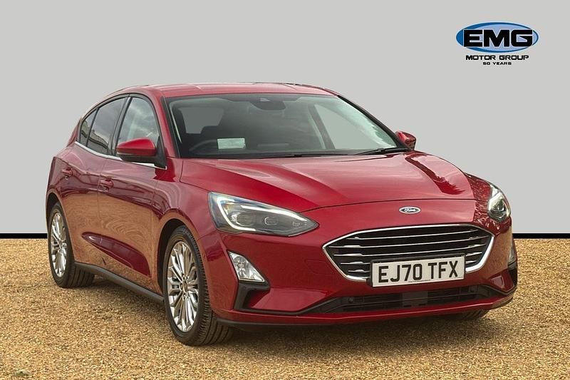Red Used 2020 Ford Focus Titanium X Hatchback | £12,345 (Fair price) - Image 1/3