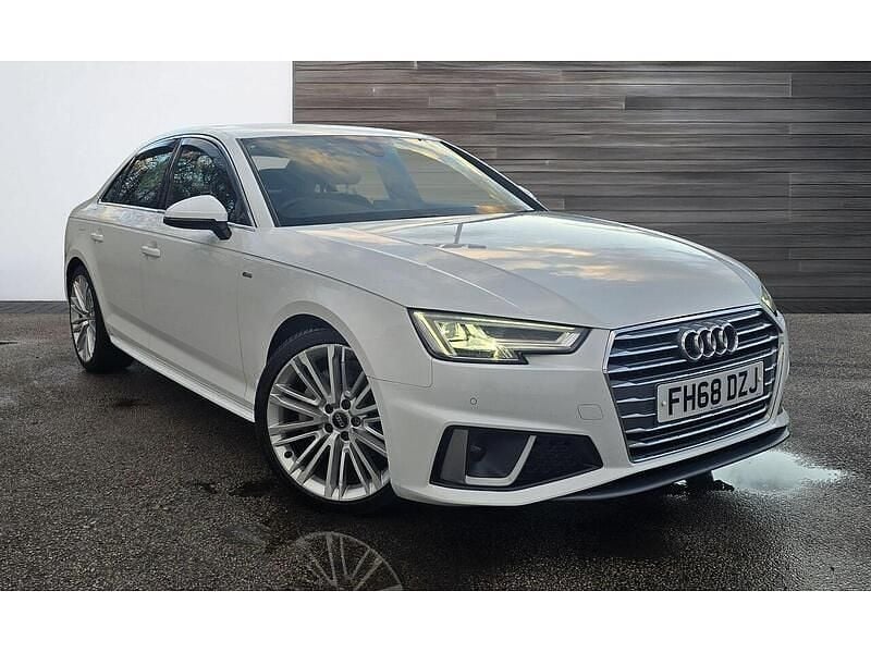 Used Audi A4 S-Line 190 HP (139 kW) 2019 White Sedan